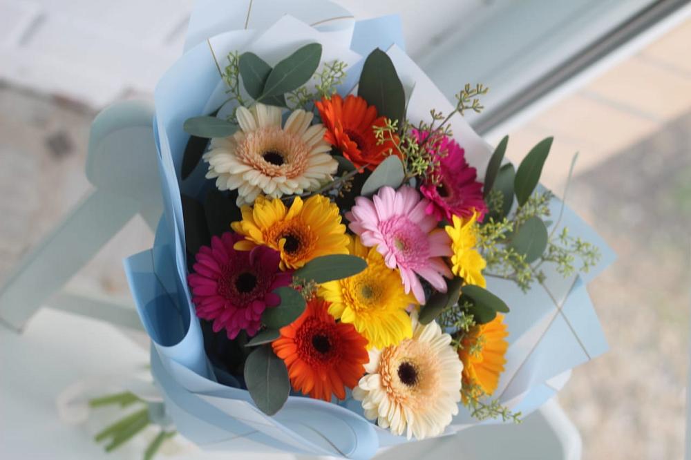 Букет цветов из: Герберы в Казанское