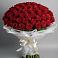 Букет 101 Красная роза Блэк Мэджик в Казанское
