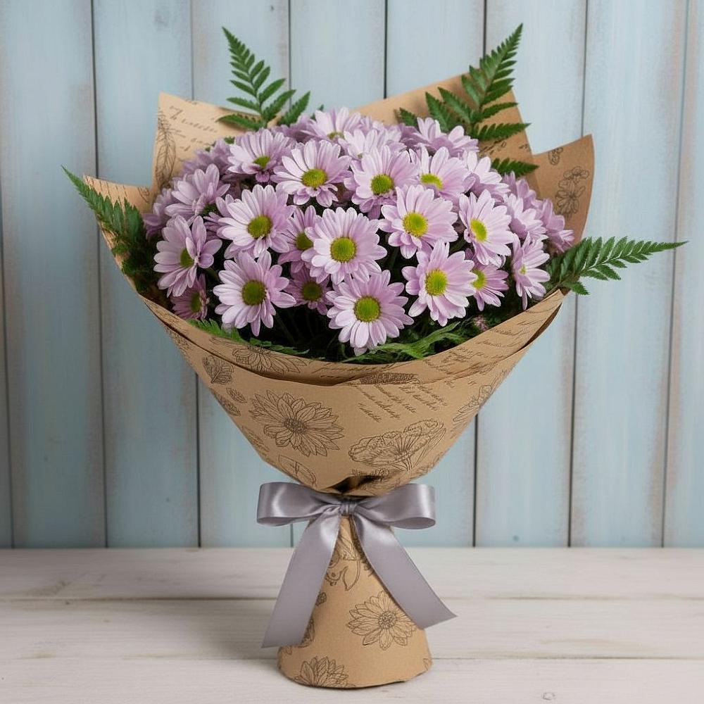 Букет цветов из: Хризантемы в Казанское