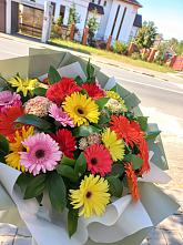 Букет цветов из:  Герберы #REPLACE_PRED# Казанское