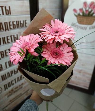 Букет цветов из: Герберы в Казанское