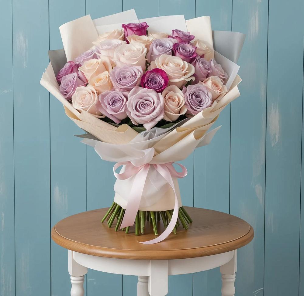 Букет цветов из: Розы в Казанское