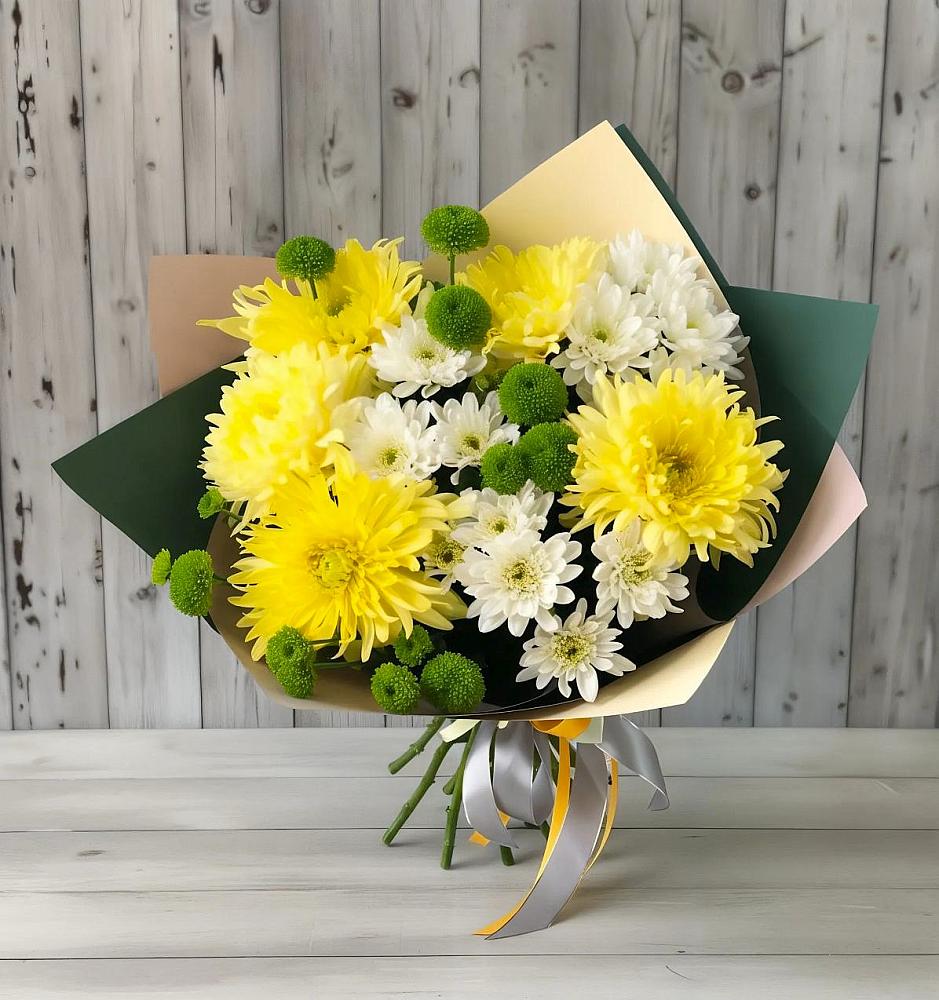 Букет цветов из: Хризантемы в Казанское