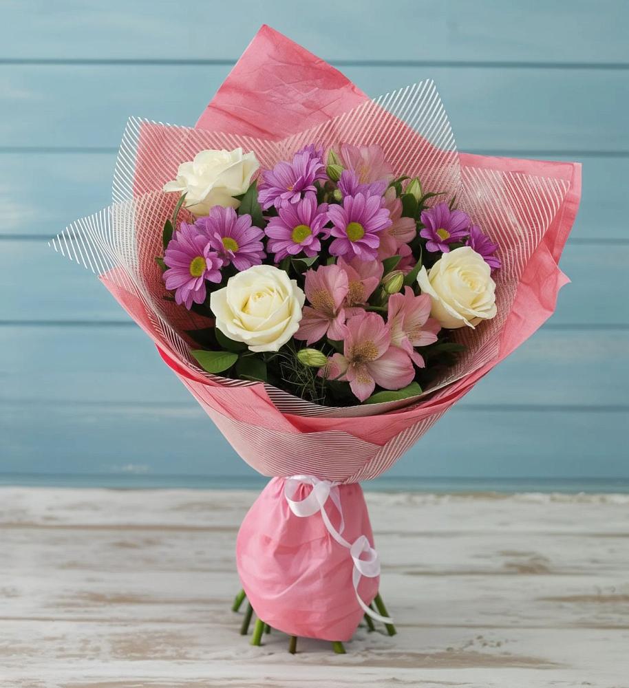 Букет цветов из: Герберы в Казанское