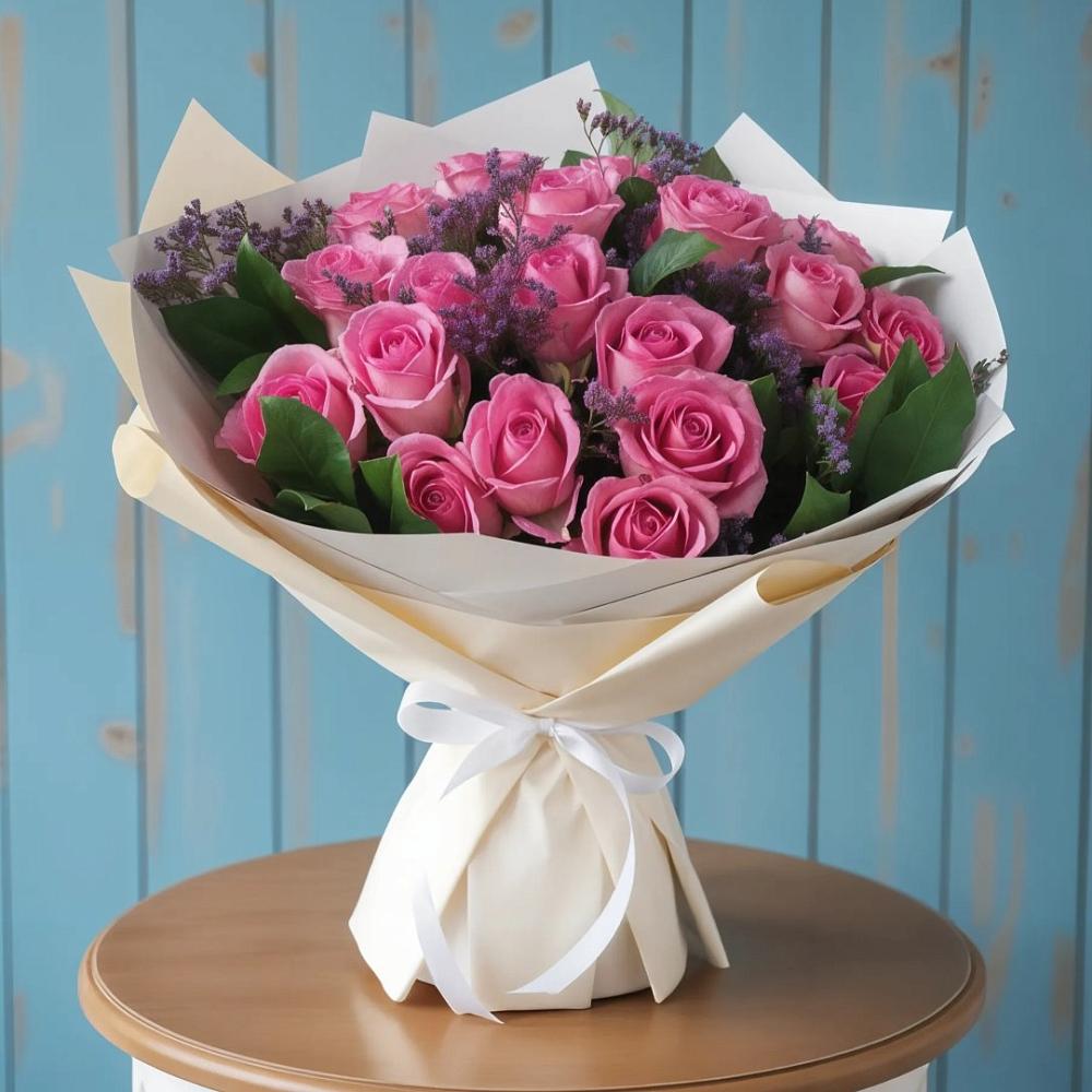 Букет цветов из: Розы в Казанское